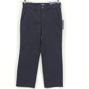 NYDJ Piper Trouser Pants Womens Size 2 Black Flat Front Office Work Professional